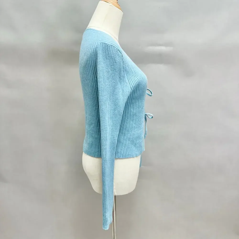 Everlane The Cotton-merino Front-tie‎ Top